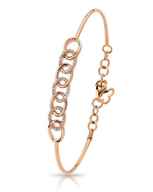 ABR0001563 - 18K rose gold 6.64 gms, 48D - 0.18 carat