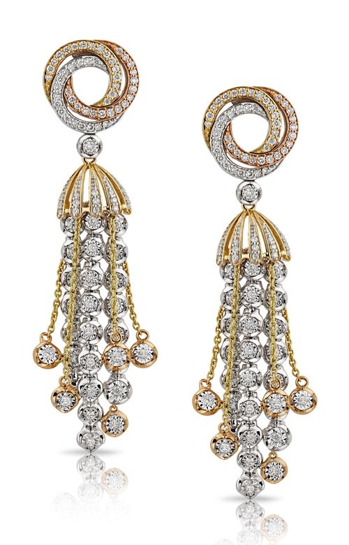 Tri Color - Red Carpet Earring AED 9000